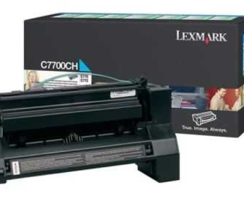 Lexmark C7700CH - Yüksek Kapasiteli Mavi Toner